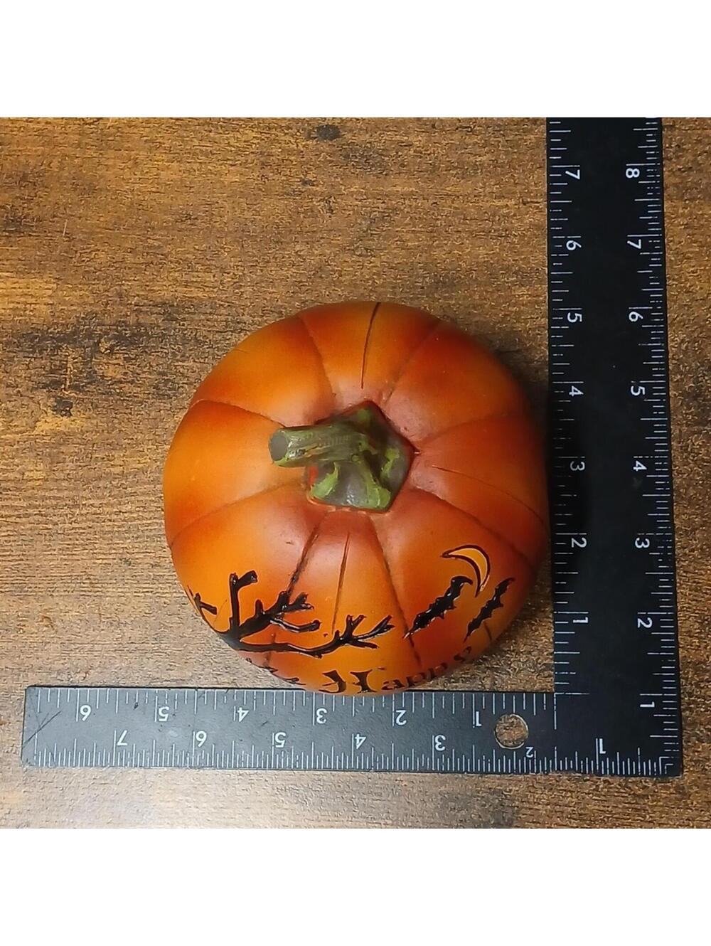 Happy Halloween 5" Pumpkin Spooky Holiday Decor - Picture 6 of 6